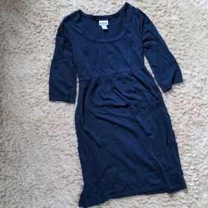 Motherhood Navy cotton tie back cotton dress